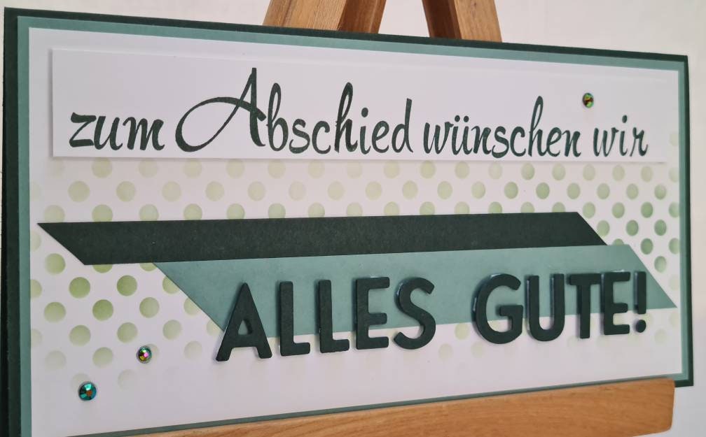 Abschied Dankeskarte Alles Gute Etsy