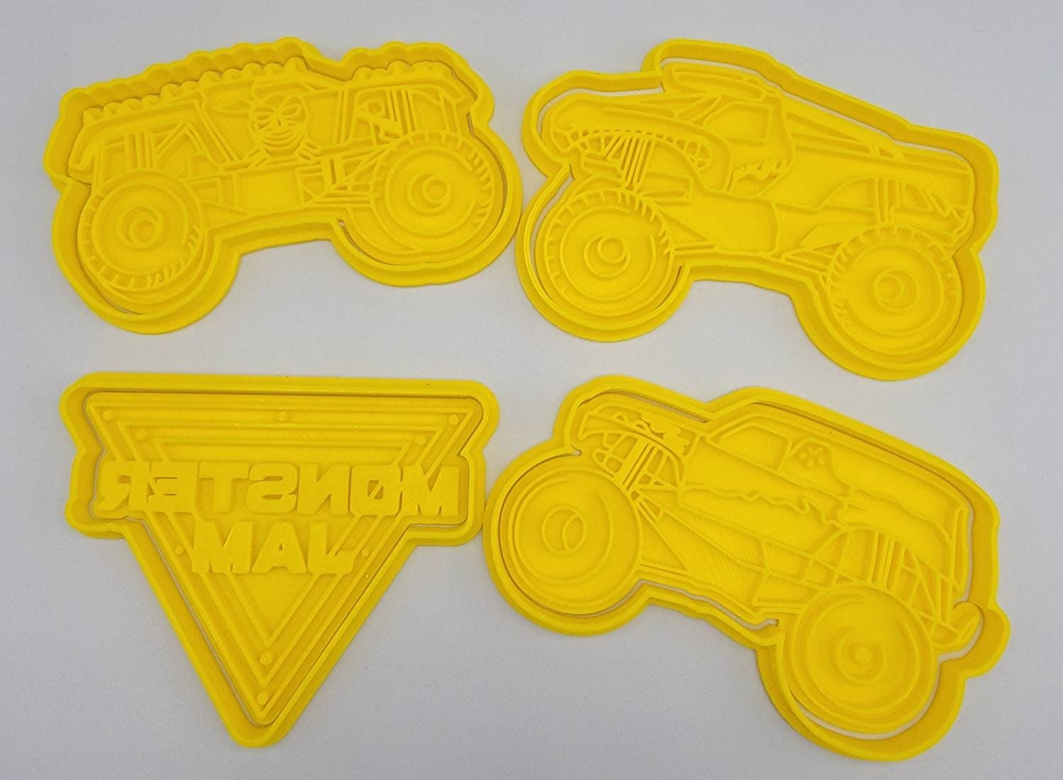 3D Printed Monster Jam Cookie Cutters Etsy