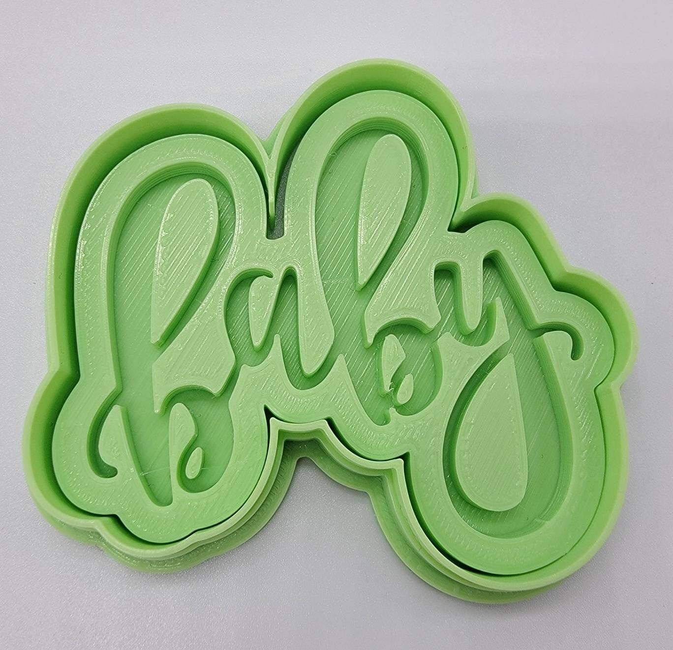 3D Printed Baby Cookie Cutter & Stamp Etsy