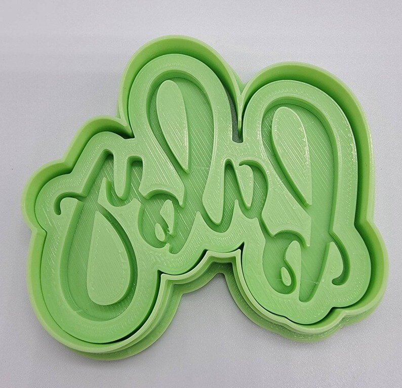 3D Printed Baby Cookie Cutter & Stamp Etsy