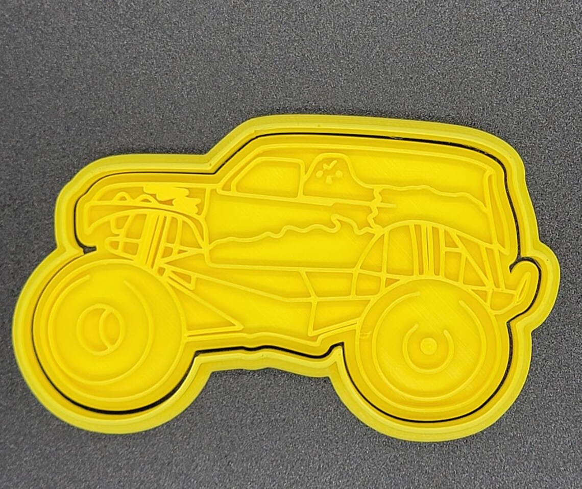 3D Printed Monster Jam Cookie Cutters Etsy