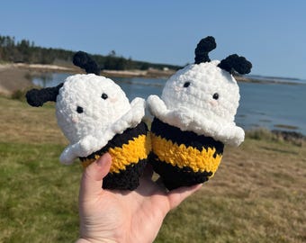 BOO-Bee de crochet, hecho a pedido, artículo físico