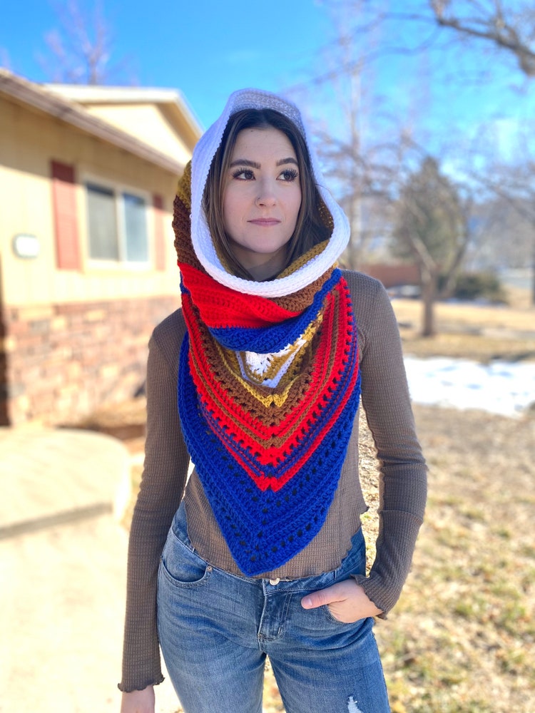 oleander hooded scarf