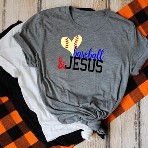 Baseball & jesus t shirt