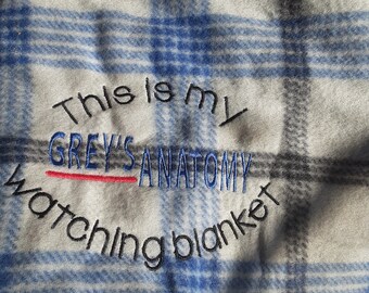 My Grey s Anatomy Watching Blanket Etsy Canada