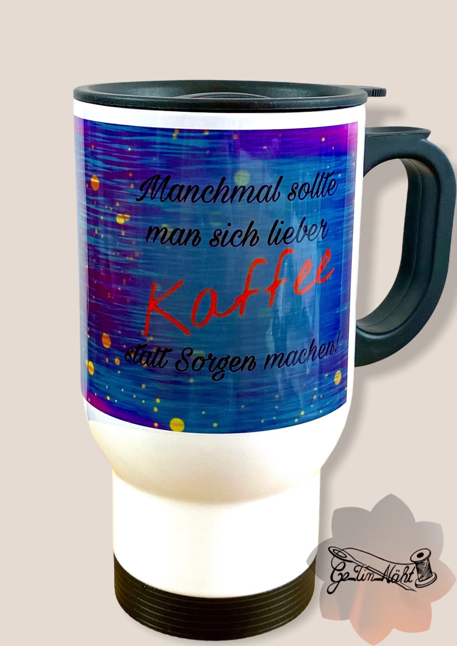 Edelstahl TOGO Thermobecher mit Henkel Thermobecher mit Etsy