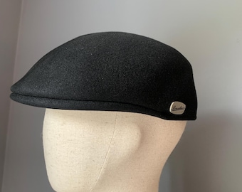 Borsalino Cap Vintage Wool Mens Black Size:57/58