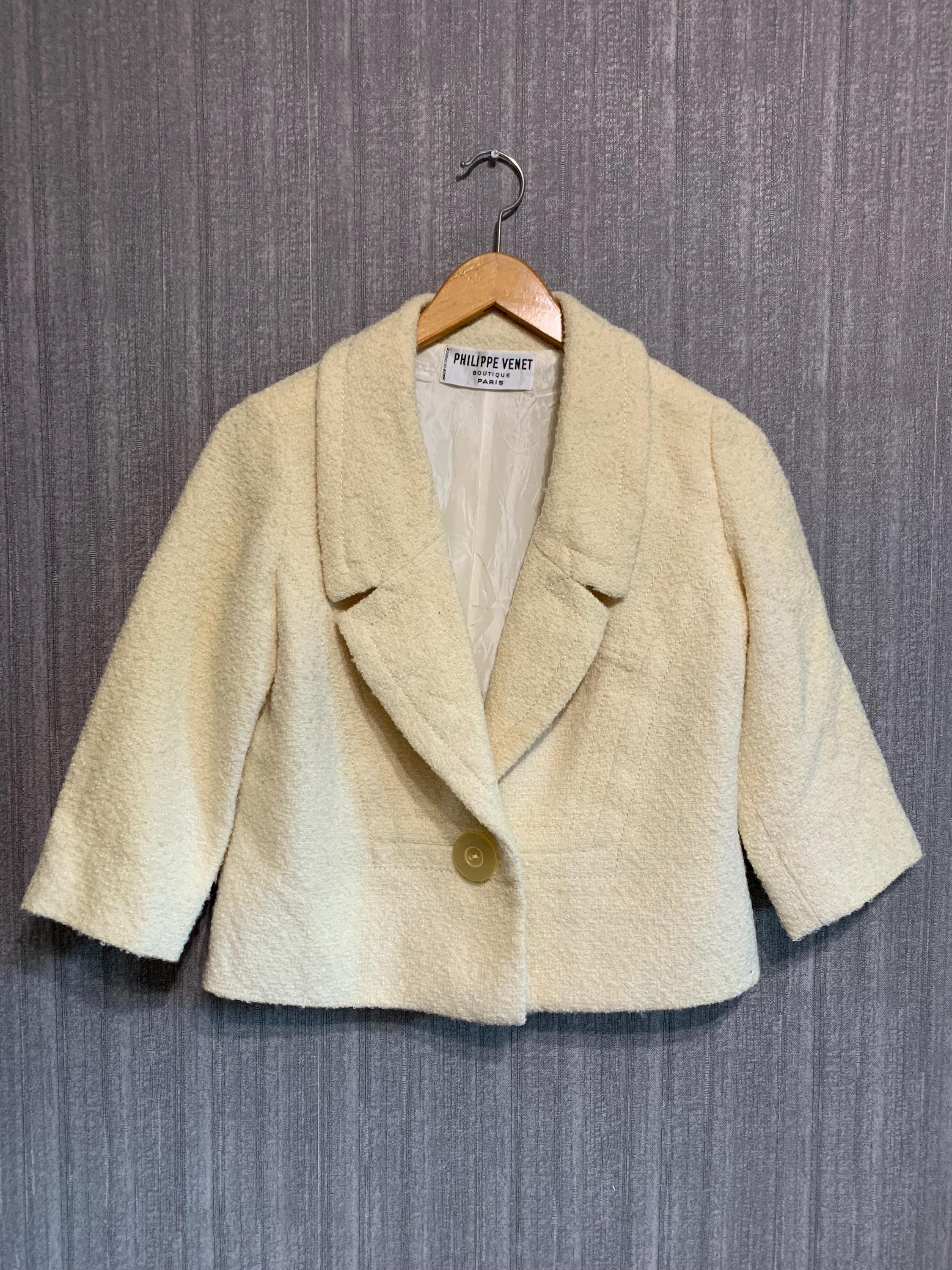 Foulard Carré Vintage Philippe Venet En Soie Peint Main - Années 80 | Rose, Motif Géométrique