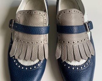 Santoni Shoes Monk Women's Leather Authentic Size:38 IT