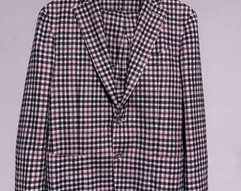 Luigi Bianchi Tailored Suit Wool Slim-Fit in Cell Size: 48 IT