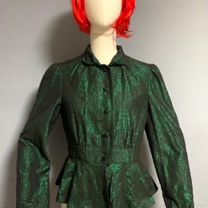 Amitié Jacket Blazer Green Women’s Vintage Size:Small