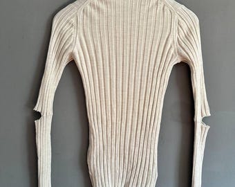 Helmut Lang Women's Sweater Iconic Turtleneck Wool Size:Small
