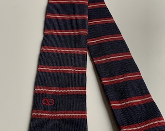 Valentino Cravate Men’s Tie Logo Cotton Vintage