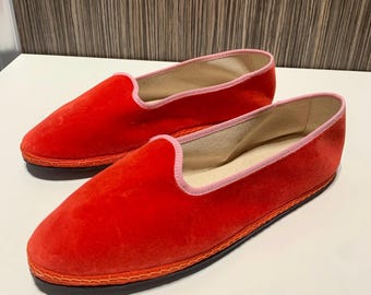 Scarosso x Yolo Balet Shoes Vrlure Orange Women’s Vintage Style Classic Size:42