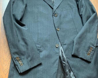 Sartoria Partenopea Napoli Jacket Blazer Wool-Silk Three Button Size:52 IT