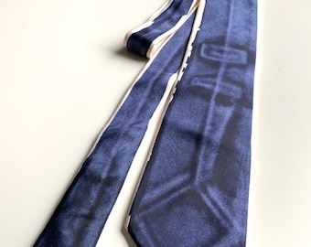 Prada Milano Cravate Men's Tie Logo 100% Silk Vintage Style