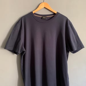 Brioni T/Shirt Basic Logo Men's Blue Size:3 XL IT