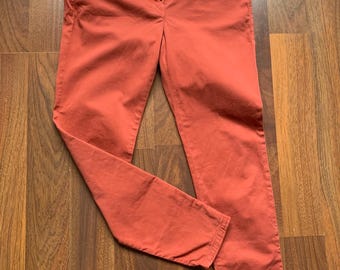Brunello Cucinelli Pants Women's Slim-Fit Orange Size:US 4 IT 40
