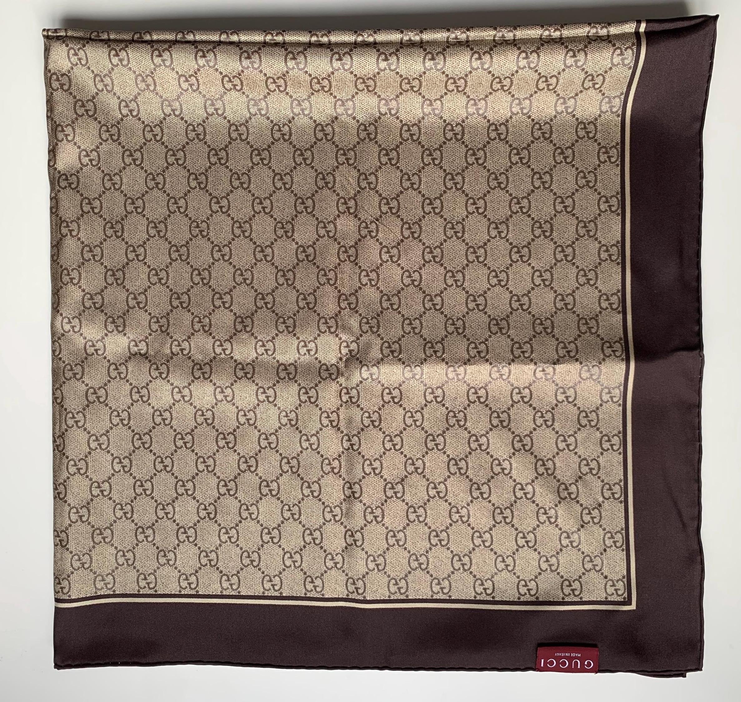 GUCCI　グッチ　GG柄　ヴィンテージ　長方形スカーフ　未使用品 Vintage gucci scarf - Etsy 日本