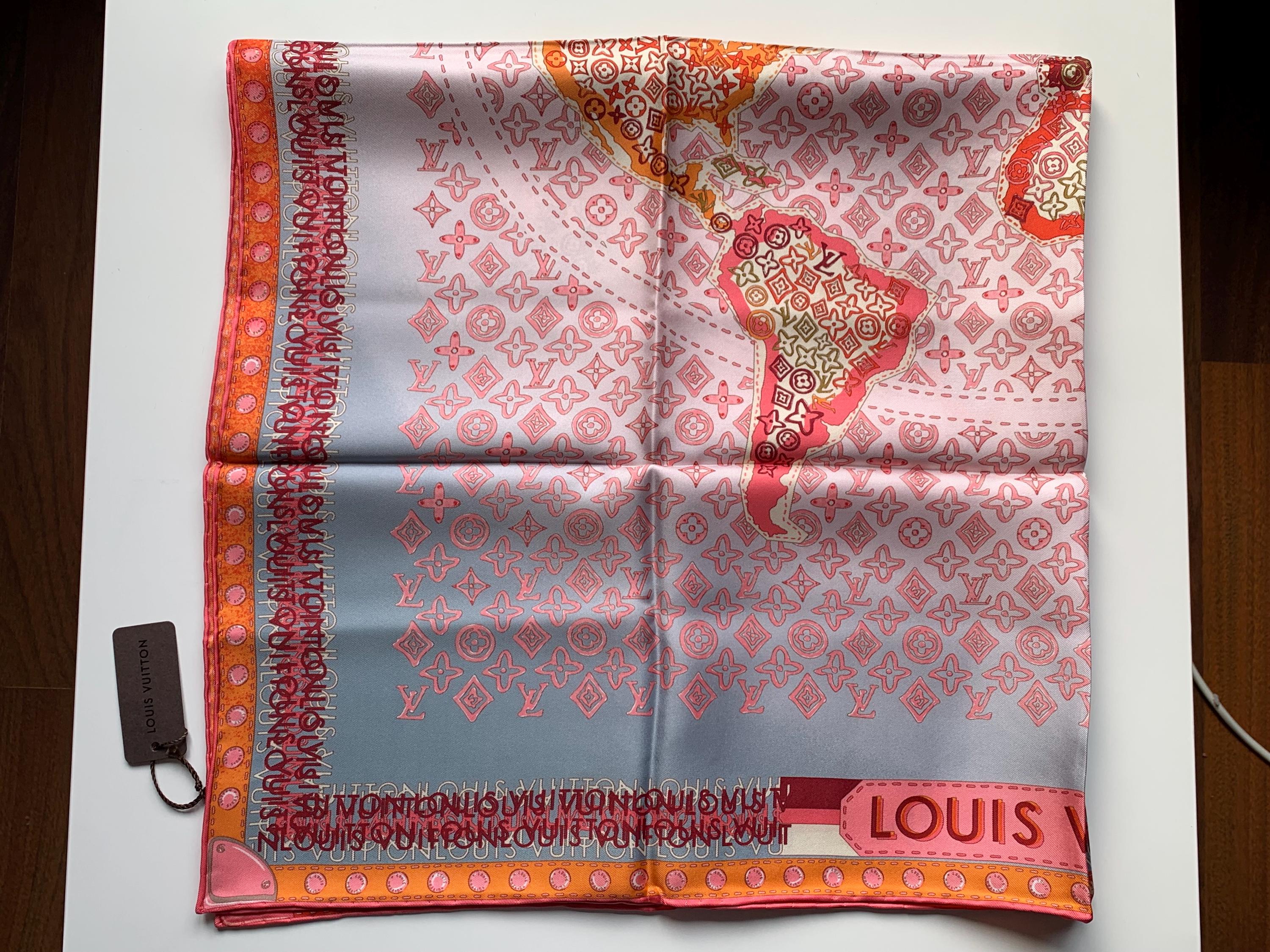 Vuitton Multicolor Scarf - Etsy
