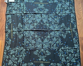 Givenchy Studio Homme Scarf Modal-Cashmere print logo New