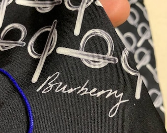 Burberry Scarf Silk Slim Neck Women’s Logo Midzah Authentic Vintage