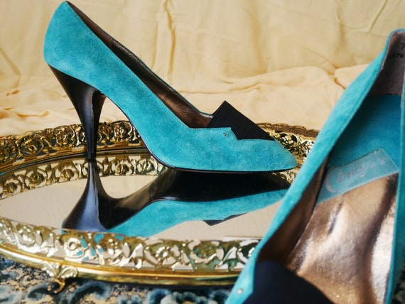 vintage candies shoes wooden heels