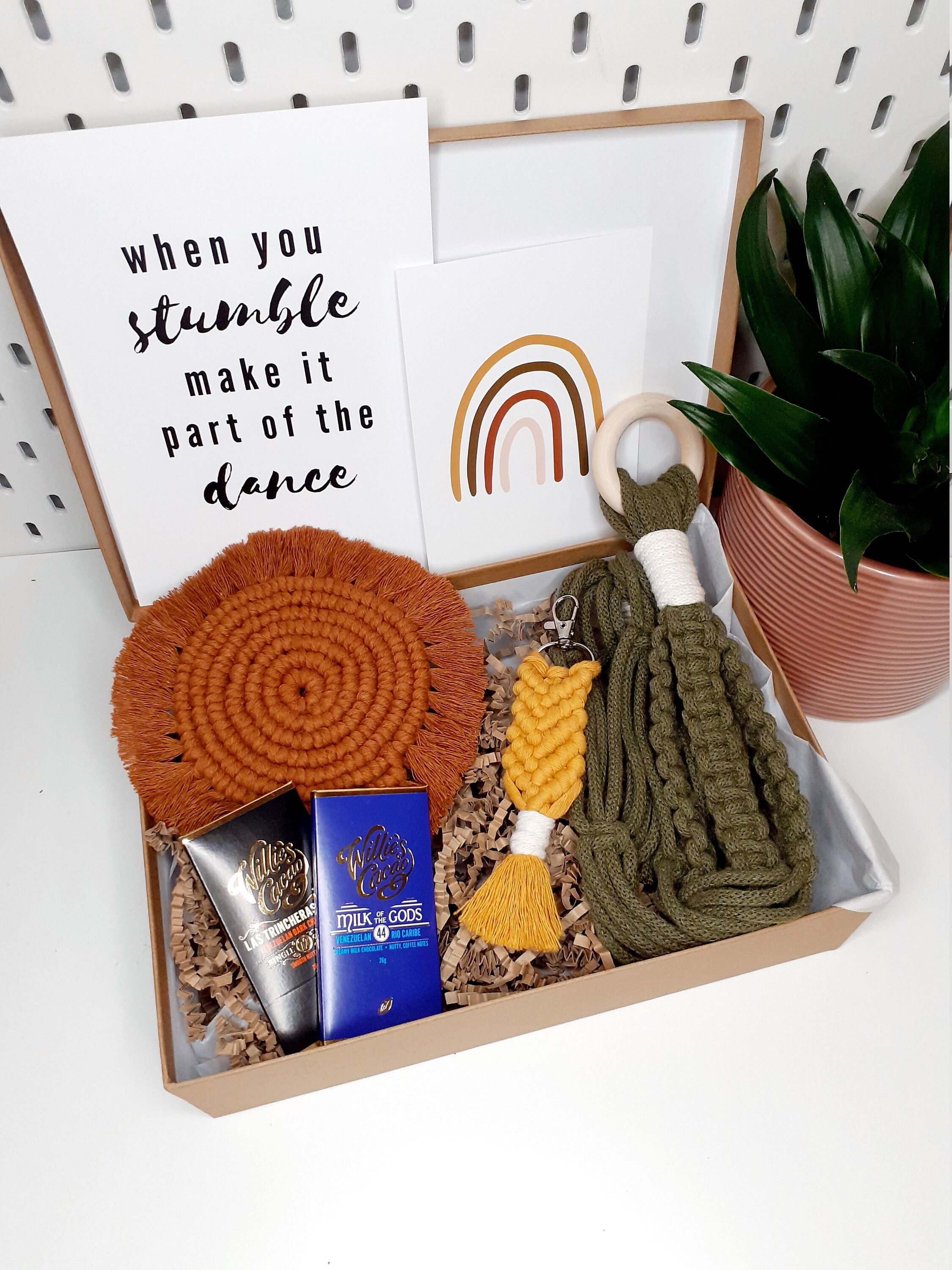 Macramé Gift Box // Customisable Gift Box with Macrame gifts Etsy