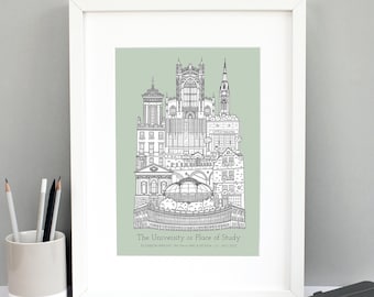 Personalised Bath Graduation Gift | University of Bath Print | Bath Graduation Gift | Bath Graduation Present | Bath Student Gift