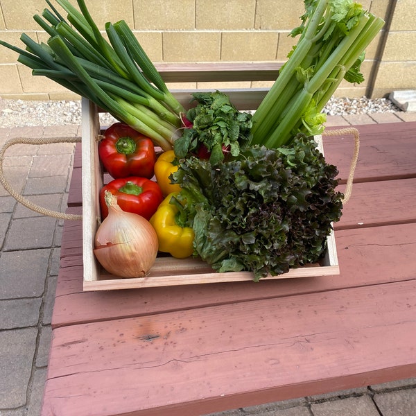 Panier de jardin rustique