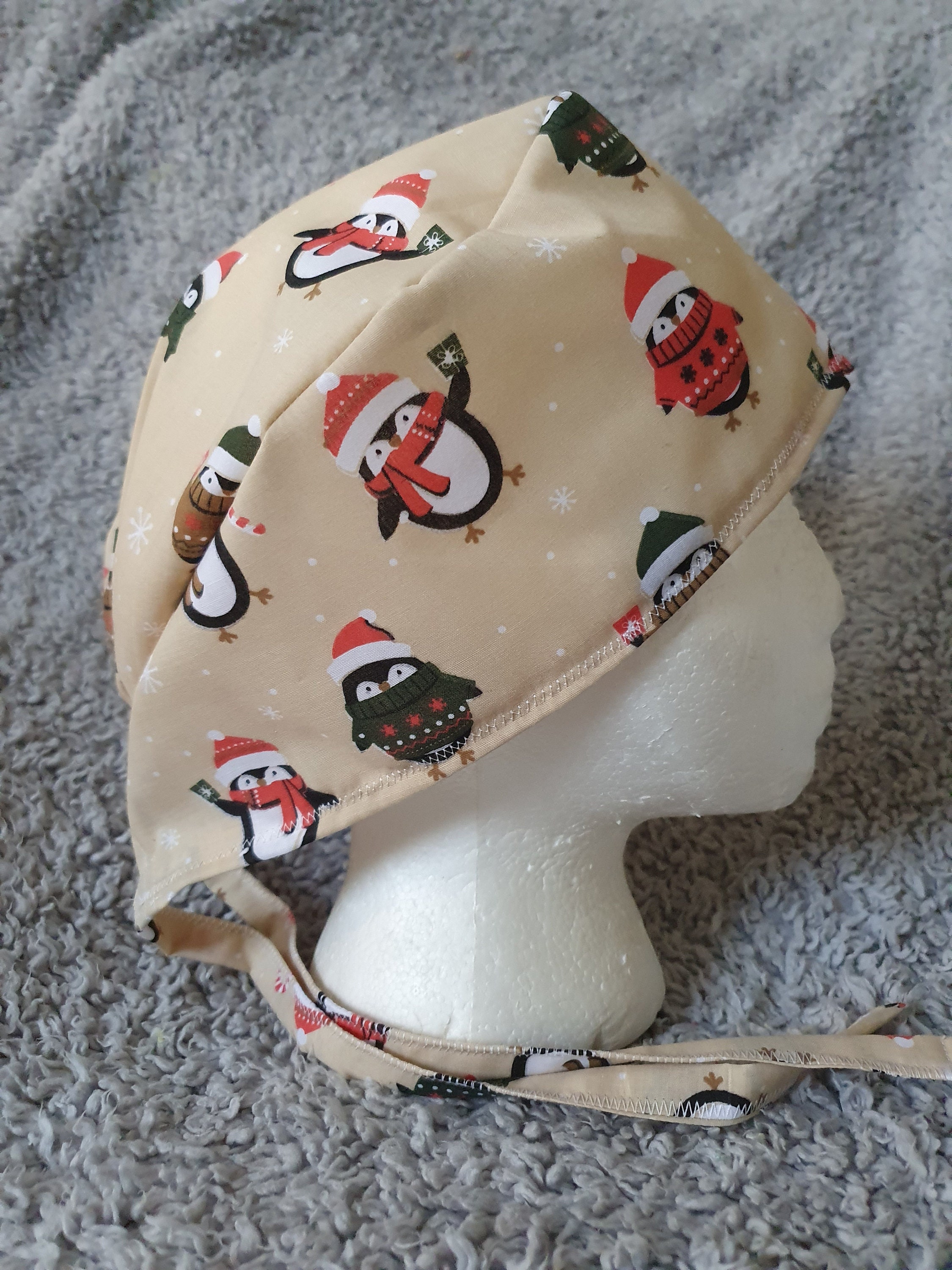 Penguin Jumper Theatre Hat/scrub Cap 