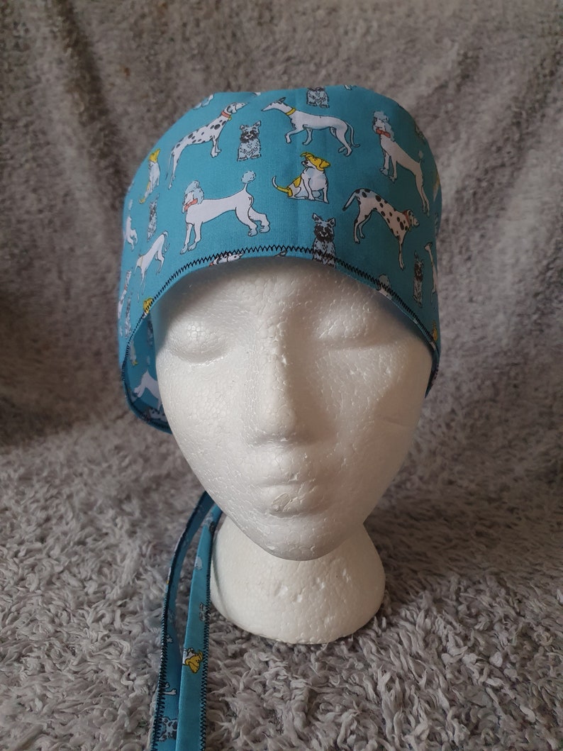 Blue Dog Theatre Hat Scrub Cap.
