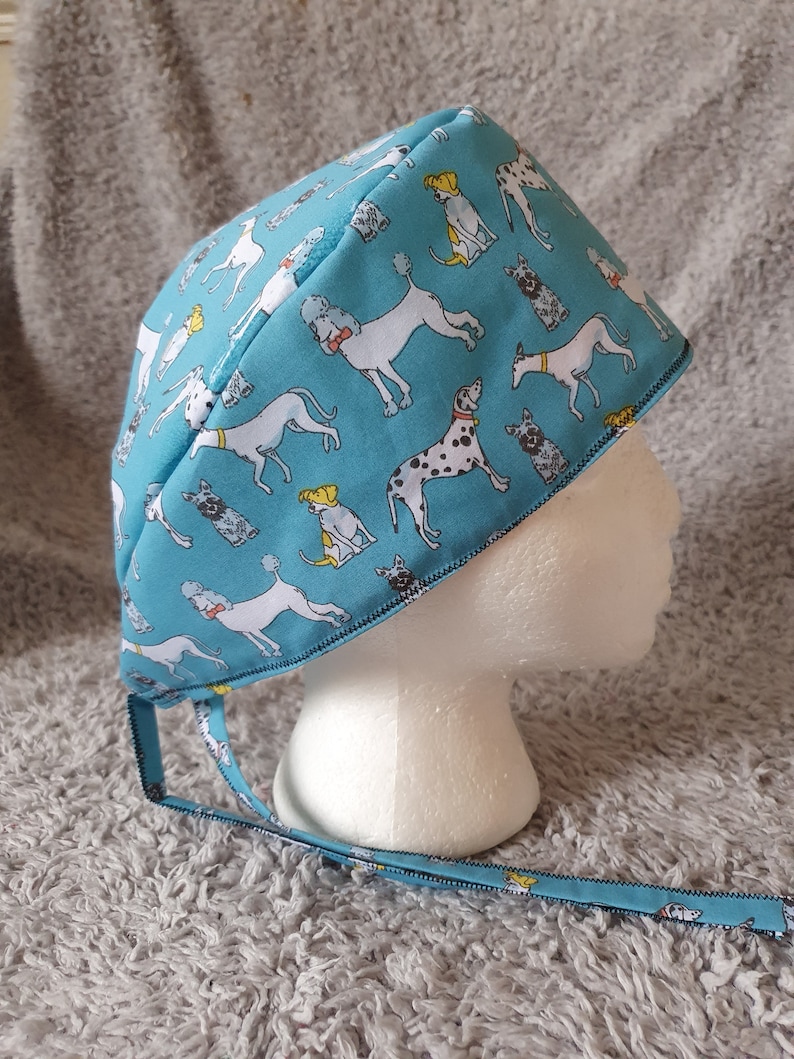 Blue Dog Theatre Hat Scrub Cap.