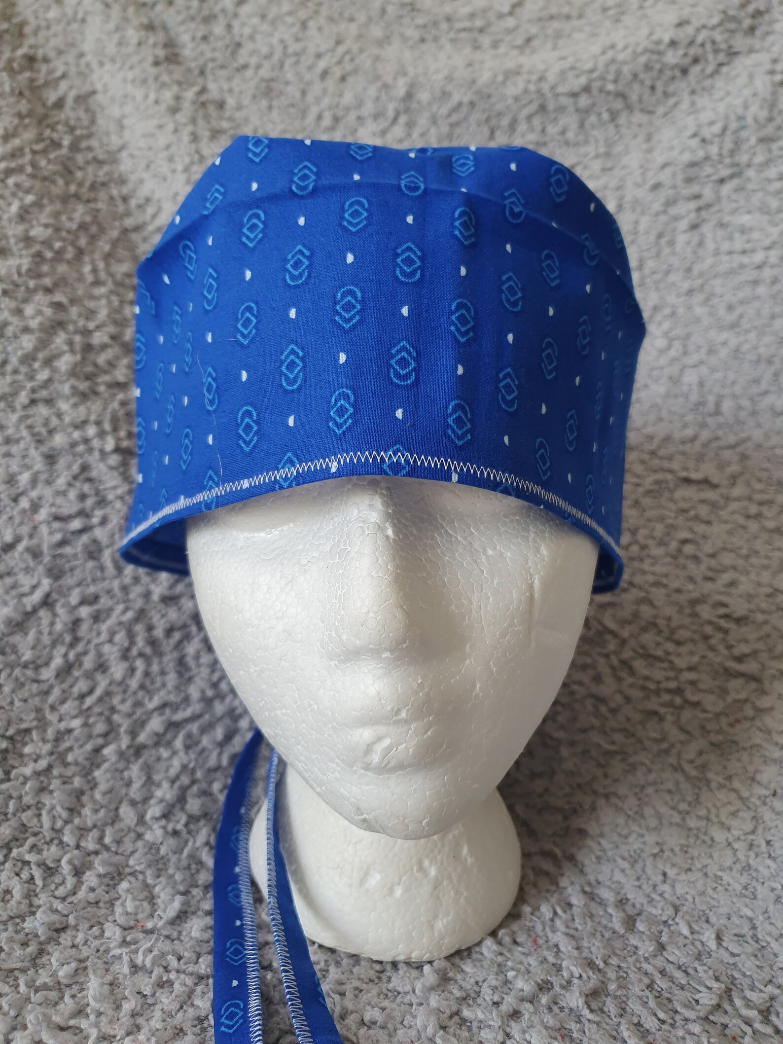 Blue Pattern 1 Theatre Hat / Scrub Cap. | Etsy