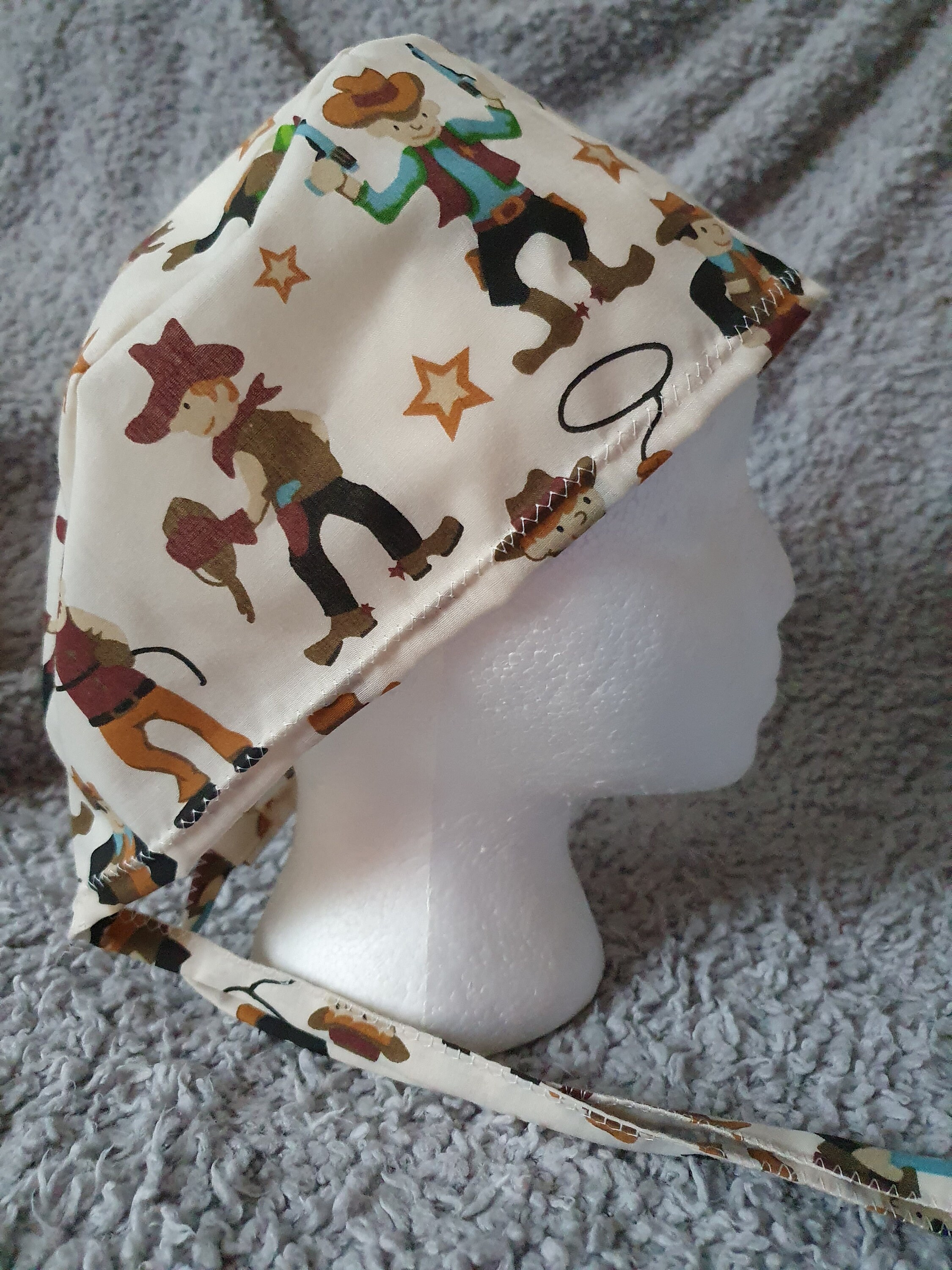 Cowboy Theatre Hat / Scrub Cap. | Etsy