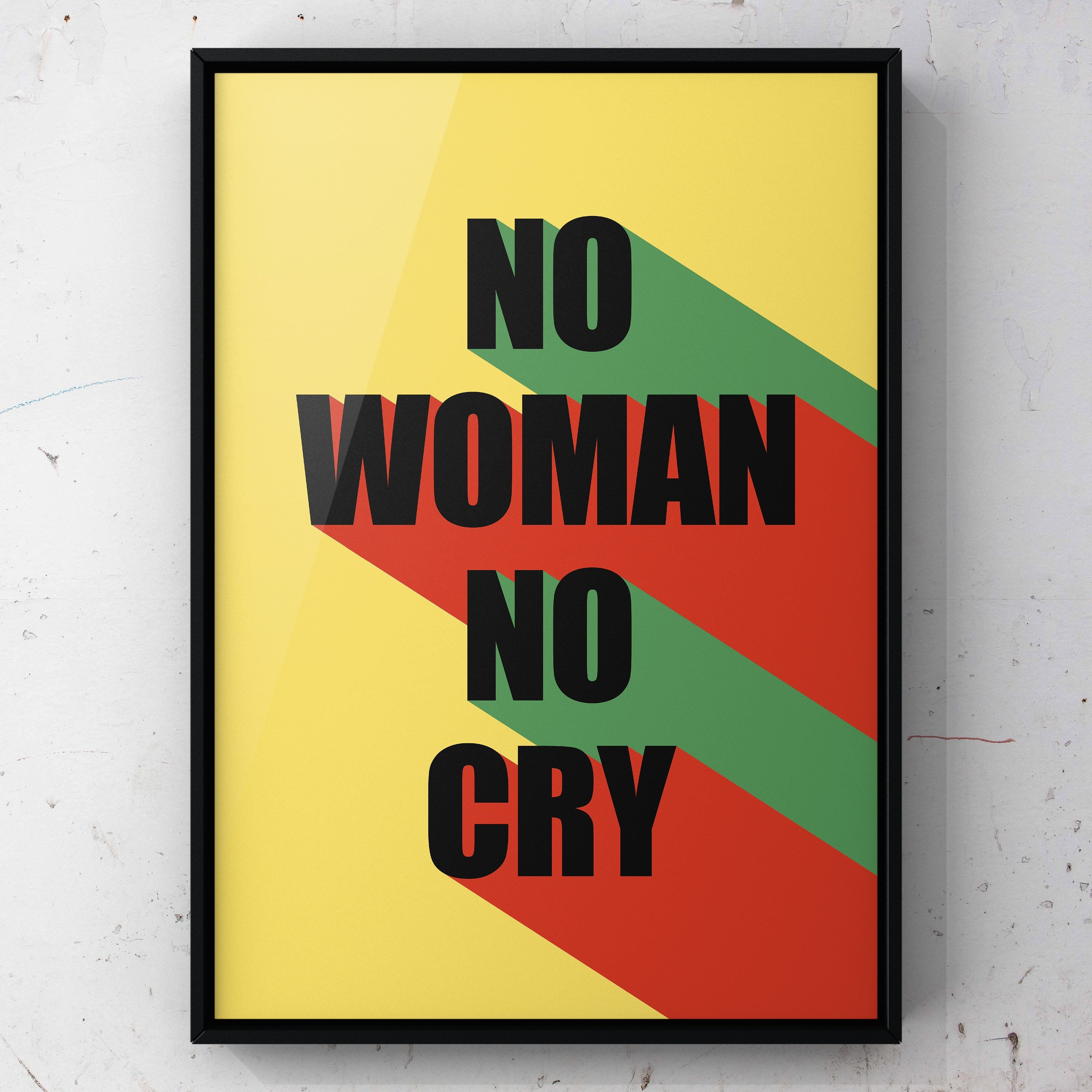 Bob Marley Poster No Woman No Cry Background Lyrics Very -  Israel