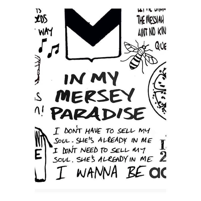 The Stone Roses Lyric Poster Features Album Artwork Music Etsy