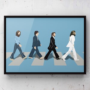 The Beatles Abbey Road, Minimalist Print