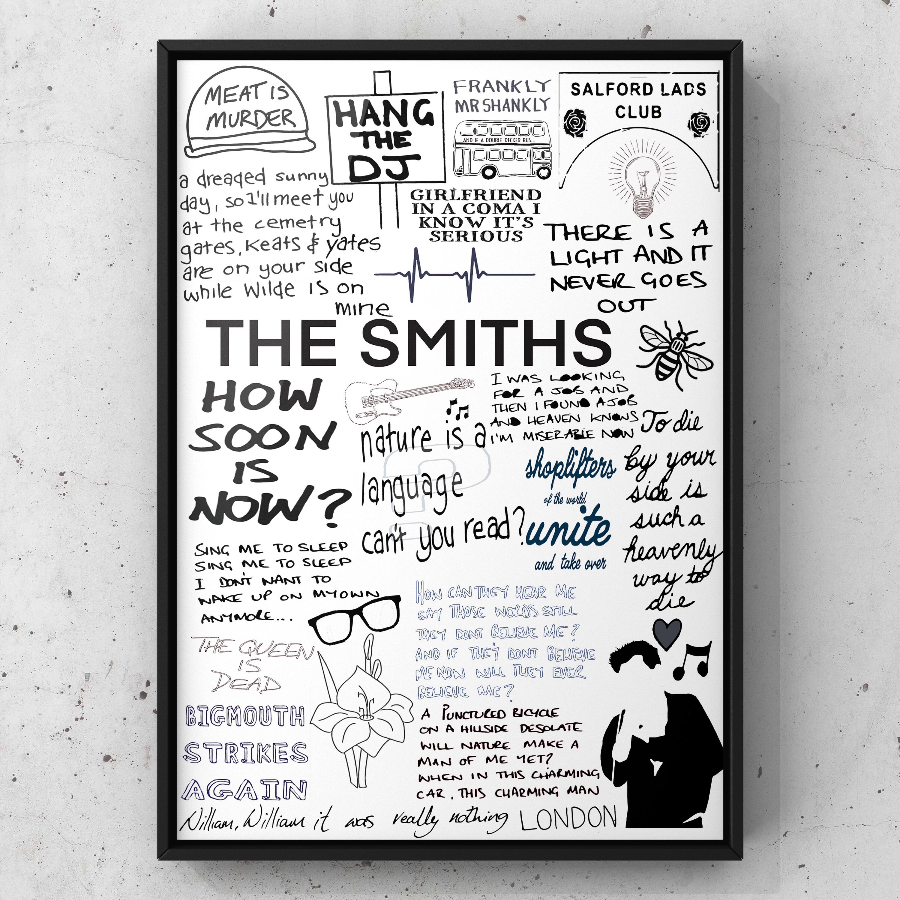 The Smiths Lyrics Posters for Sale