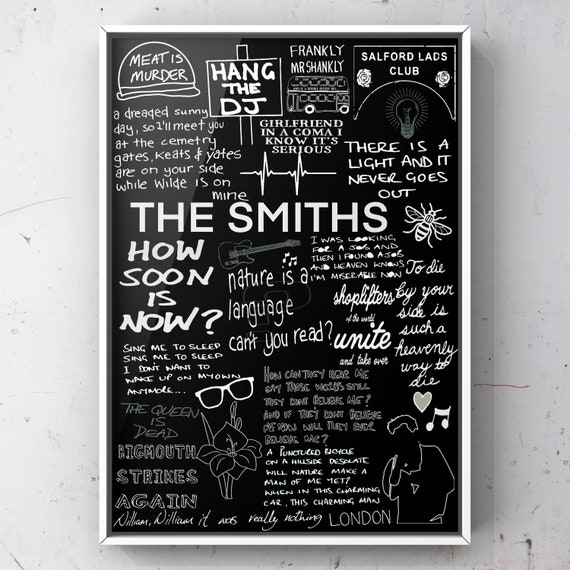 The Smiths Lyric Album Song Doodle Sketch Poster Print - Etsy UK