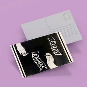 Good Karma Postkarte