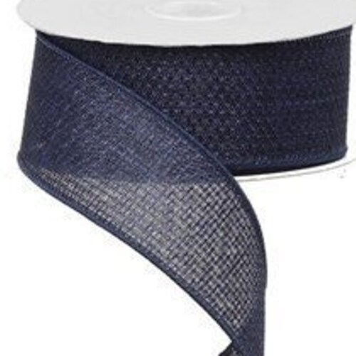 1.5, Navy Blue RG121119 Expressions Solid Wired Edge Ribbon 10 Yards
