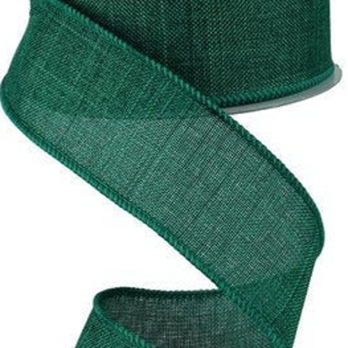 GREEN Premium Burlap Ribbon Etsy