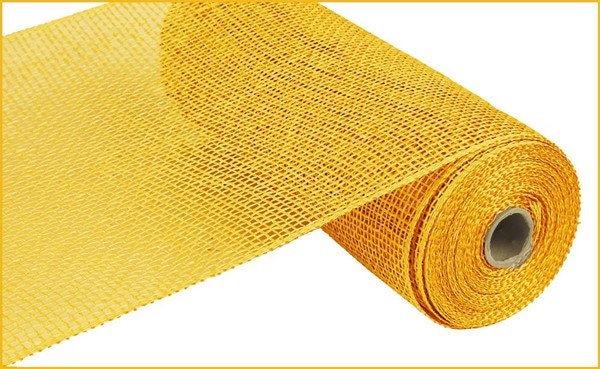 Yellow poly burlap, 10" poly burlap, poly burlap supplies, wreat…
