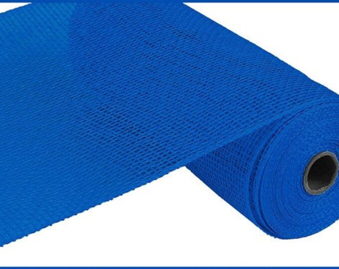 Royal Blue Poly Burlap, Poly Burlap, 10 Inch Blue Poly Burlap Mesh