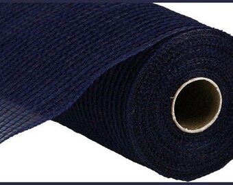 navy blue poly burlap