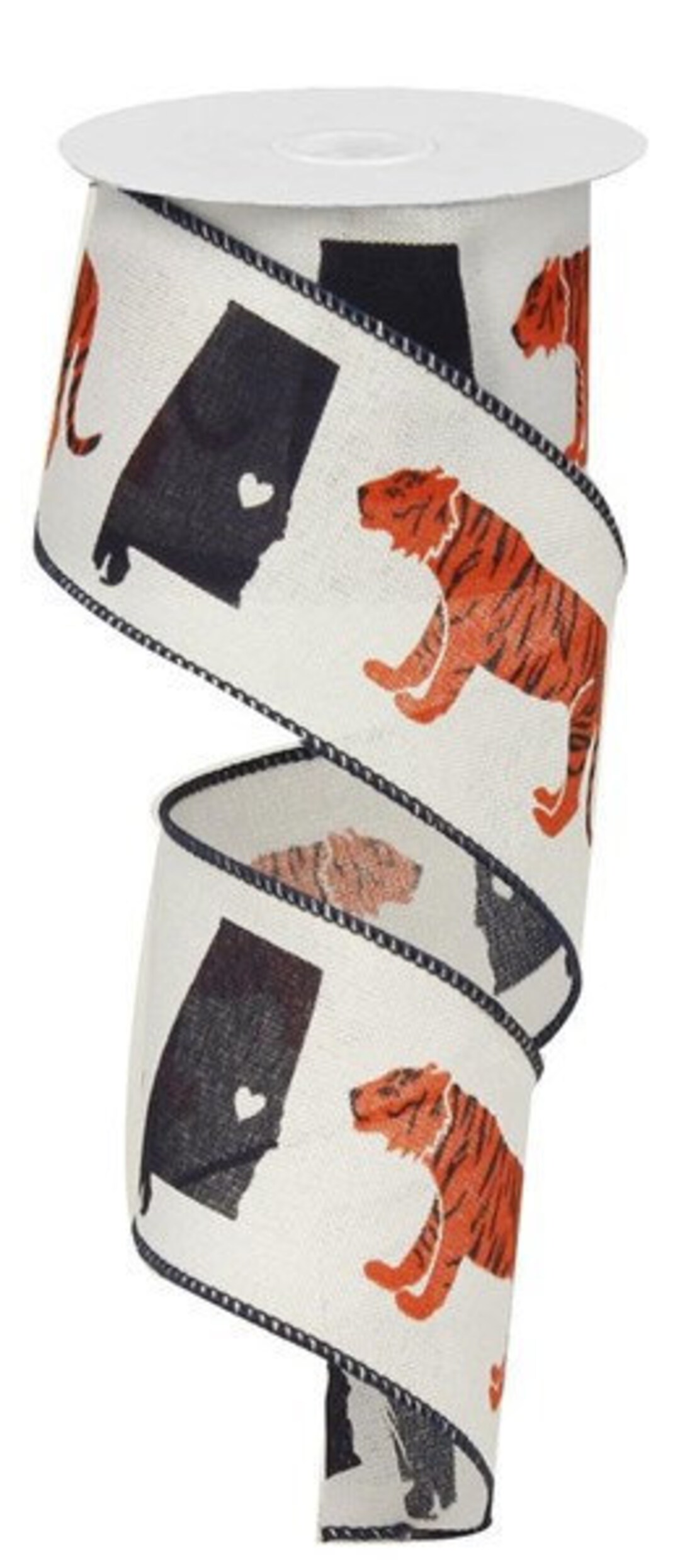 Auburn Tiger inspired wired ribbon Tiger ribbon wired - Etsy Österreich