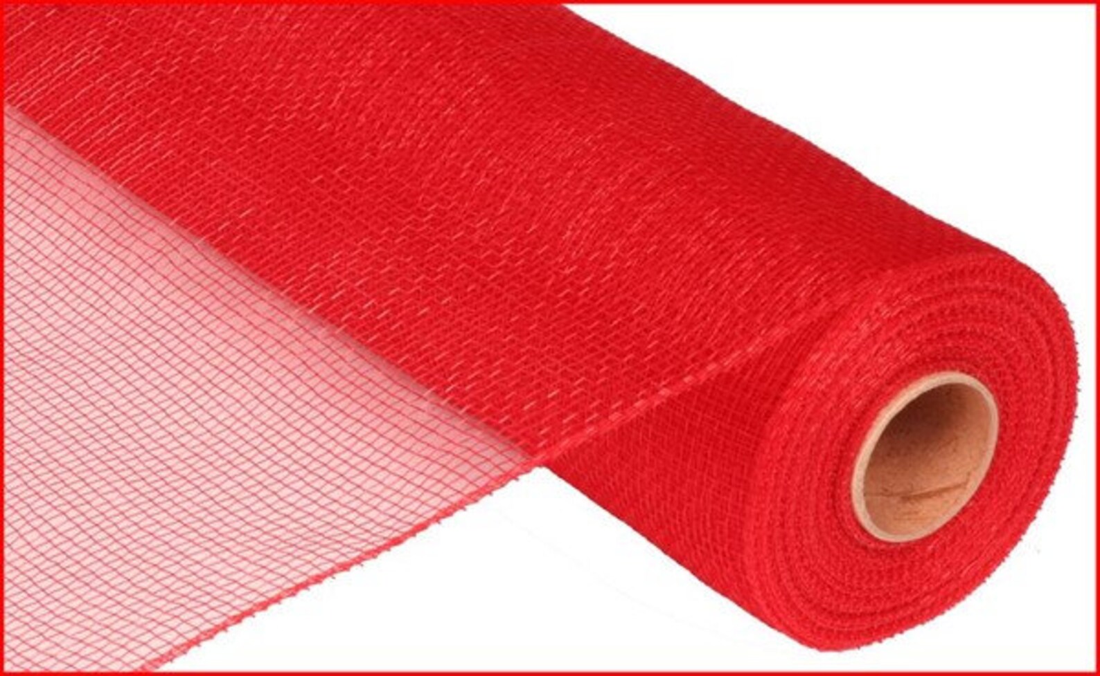 Red Deco Mesh Roll 21 Inch Red Deco Mesh Red Mesh Roll Etsy