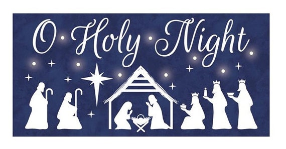 Oh HOly Night-Nativity Scene – Wreath Sign Designs