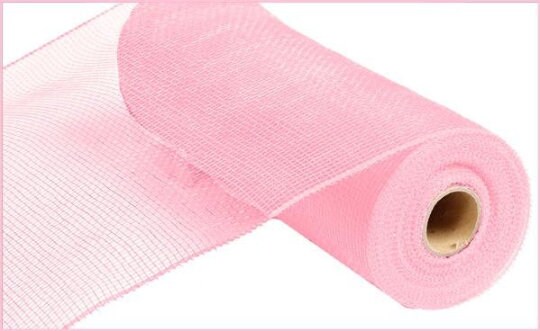 Deco Poly Mesh Ribbon : Value Hot Pink - 10 Inches x 10 Yards (30